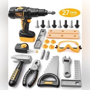 🎁 Kids Tool Set, Pretend Play Tool Set for 3 4 5 6 Years Old